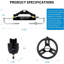 150HP Hydraulic Outboard Steering Kit, Marine System with 26FT Hoses & Aluminium Wheel
