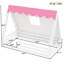 Lit simple au sol avec tente et lit en bois massif-1372897583-1372897556
