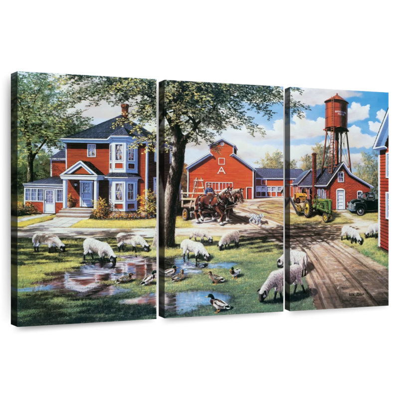 Alvord Earle Brown Farm, 48" H x 74" W