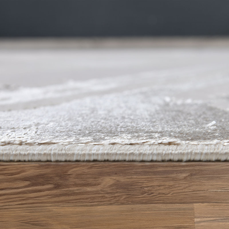 Galaxy Series Abrstract Black/Gray/Ivory/Beige Area Rug, Rectangle 5'3" x 7'3"