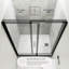 Axio 46 - Porte de douche pivotante encadrée 46 x 72 po en verre trempé transparent 5/16 po-111472676