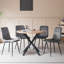 50cm H Velvet Upholstered Metal Side Chair-605910184-637139282