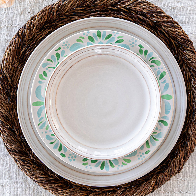 Bilbao Dinner Plate, Whitewash