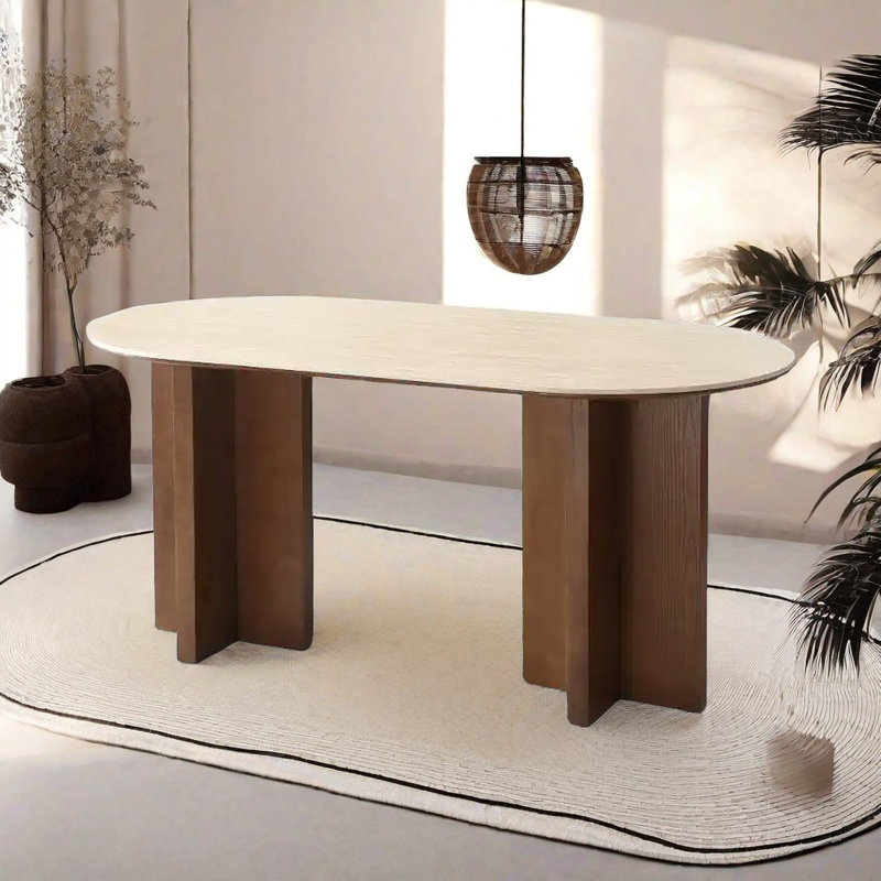 Table de salle à manger Retro, H 29,52 po x L 55,11 po x l 31,49 po