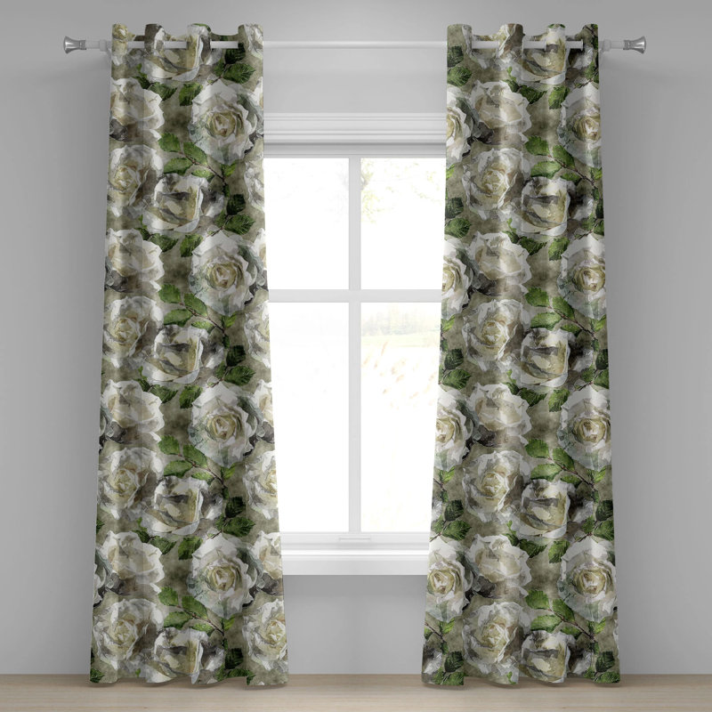 Vickrey Semi Sheer Curtain Pair