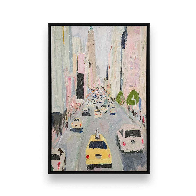 «Look up Fifth Ave I» par Walker Noble, reproduction d'art sur toile, H 48 po x l 32 po, Noir