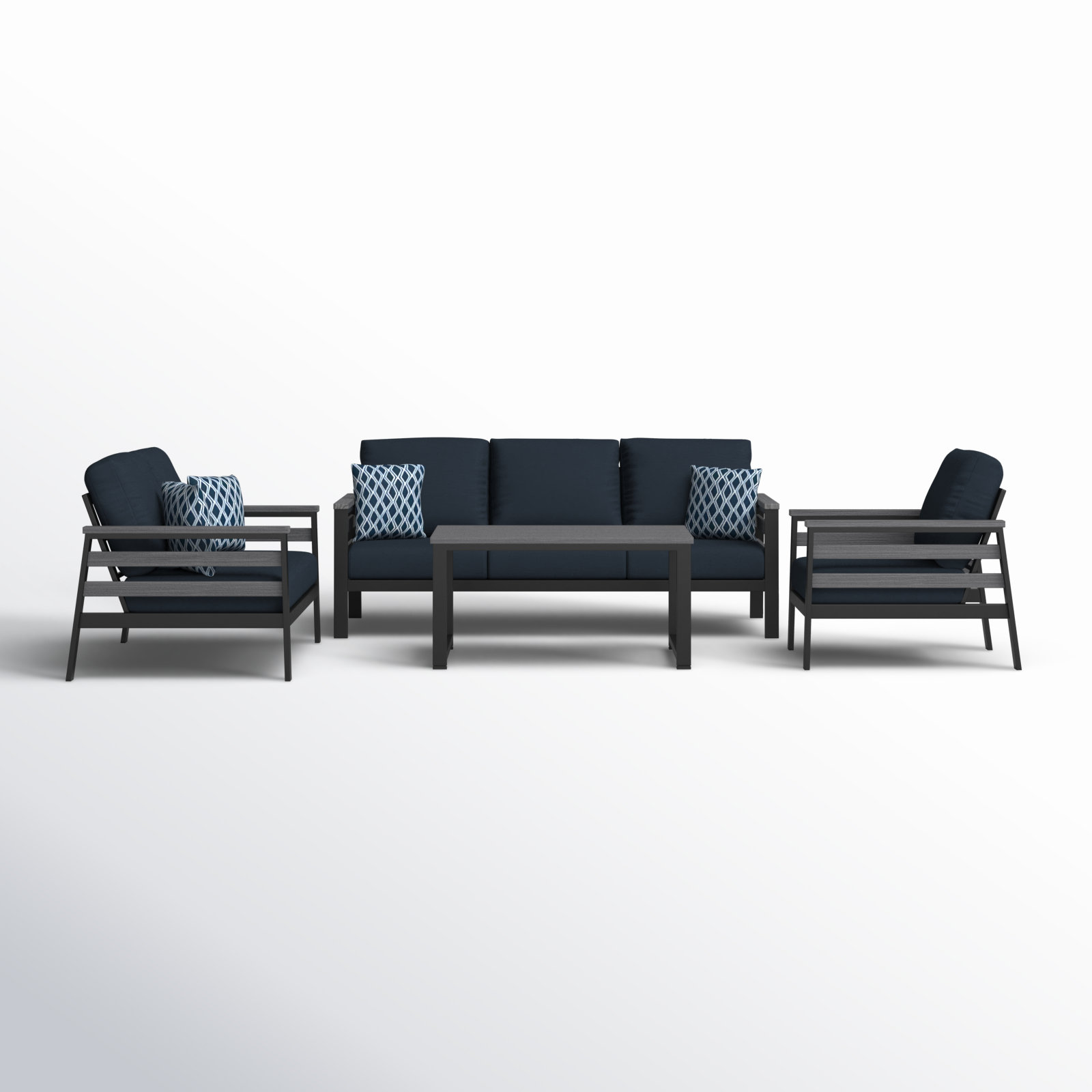 Townsend 6 - Person Patio Seating Group, Canvas Navy