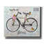 «Vintage Bicycle With Map A» par Jean Plout, art mural sur toile, 24 po x 20 po-169165941
