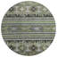 Claritha Green Washable Indoor-Outdoor Rug - -1011312690