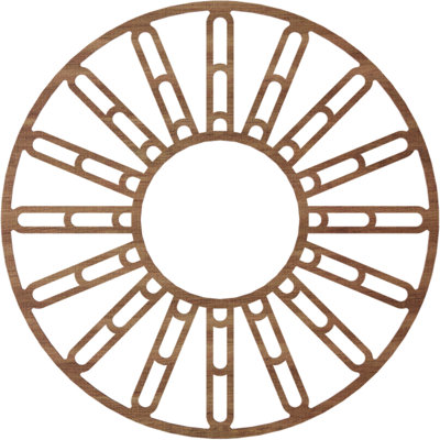 Médaillon de plafond en bois Hale