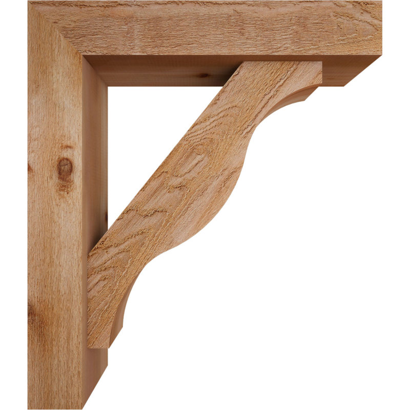 Support Funston Block avec support décalé, 30 x 26, Cèdre rouge occidental de l 6 po (scié brut)