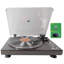 Tourne-disque CrosAudio Vintage avec commande par courroie et cartouche AT-3600L, rouge