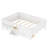 Queen with built-in bookshelves and storage drawers, Safety Staircase design and high-quality safety rails,White-2124711606-2124711607