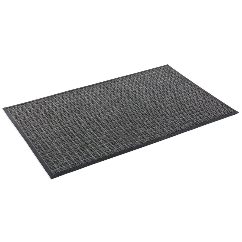 Paillasson antidérapant pour l'intérieur Ahron, Noir, Rectangle 2 pi x 3 pi
