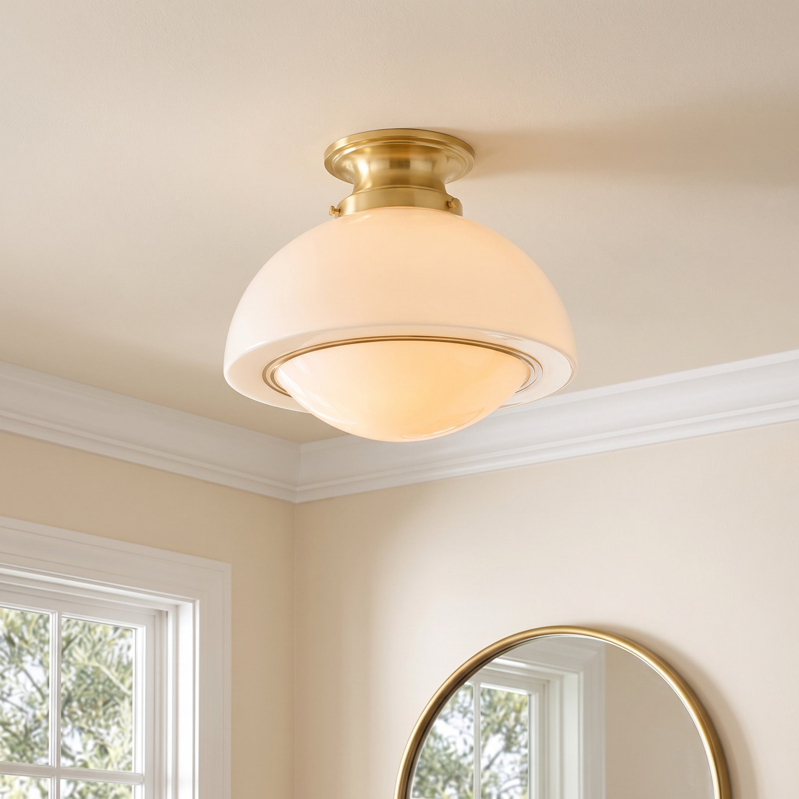 Minnie Single Light Flush Mount, 11