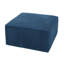 Repose-pieds rembourré carré, bleu marine-2133038887