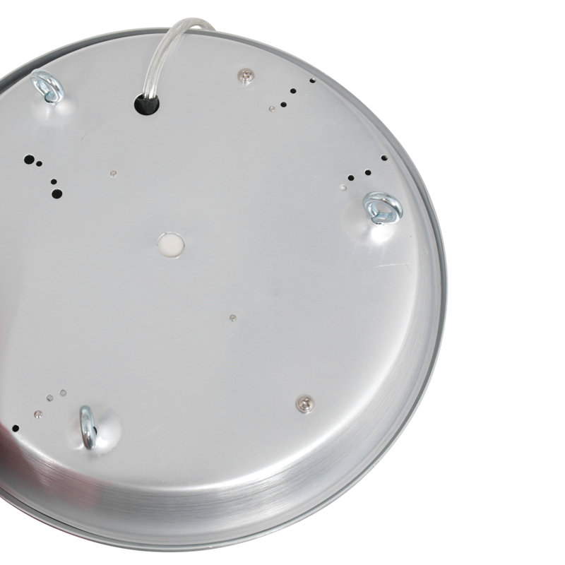 Leday 1 - Light Silver LED Drum Pendant