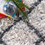 Tapis ivoire à motif géométrique Bibb-281271270