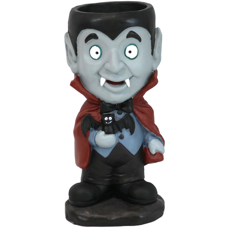 Count Dracula Halloween Statue with Candy Bowl