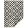 Malta - Indoor & outdoor rug, flat weave, living room, balcony, terrace, geo pattern - black cream