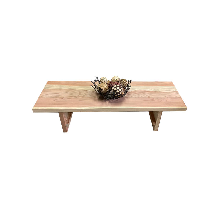 Grane Solid Wood Coffee Table, 14" H x 48" L x 15" W