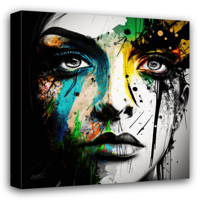 Shades of Humility IV - reproduction sur toile sans cadre, H 36 po x l 36 po x P 1,5 po