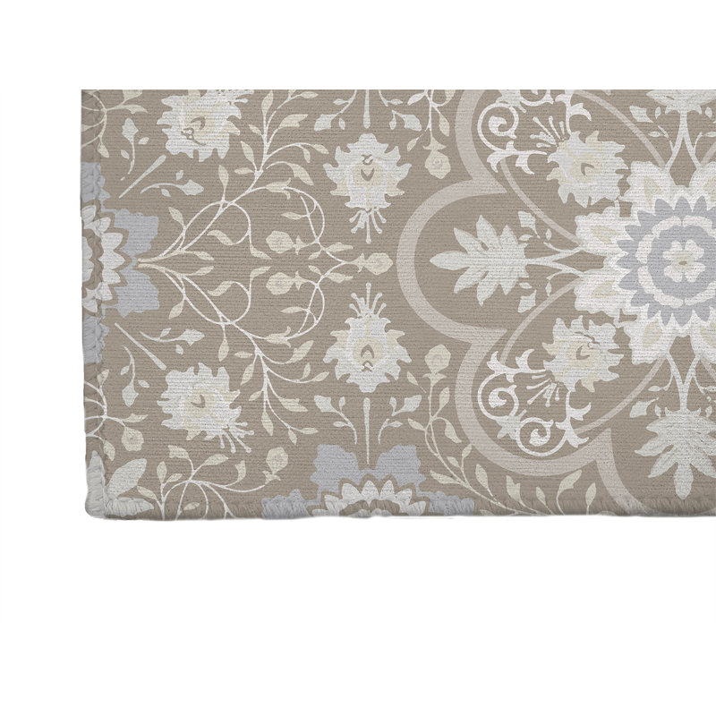 Tapis de lessive Skyler, Taupe, Rectangle 5 pi x 7 pi