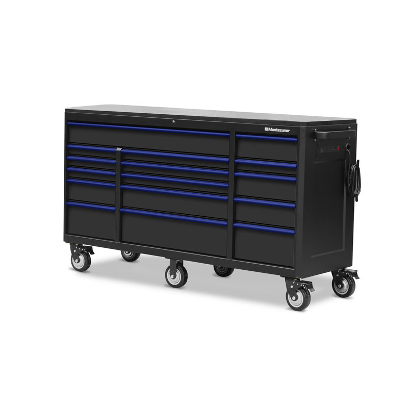 72.68 in. W Steel Bottom Rollaway Chest
