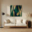 Abstrait, formes 36, art mural en métal brun-1263158961
