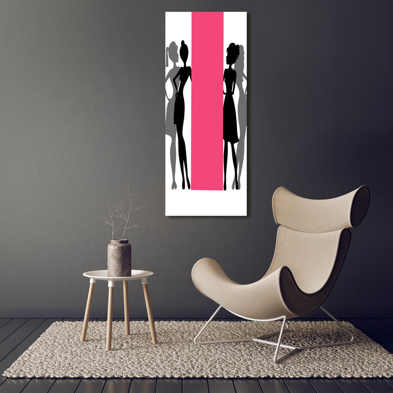 Women'S Silhouettes - Wrapped Canvas Print