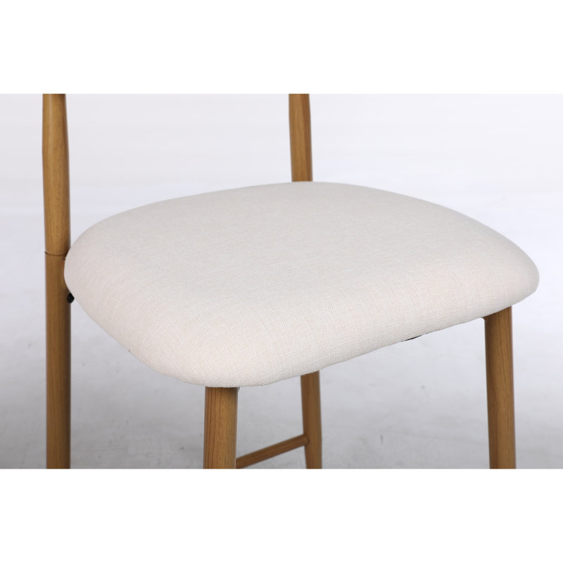 Tabourets de bar en métal beige peu encombrants, design moderne pour la cuisine et la salle à manger