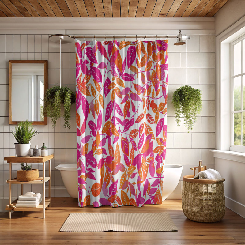 Rideaux de douche 1 pièce, H 74 po x l 71 po