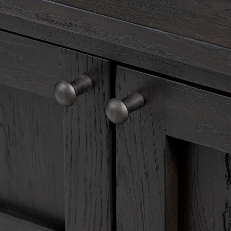 Alessio Sideboard-Smoked Black, Black