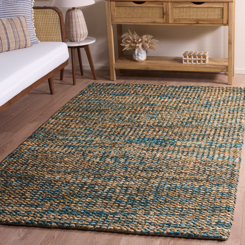 Natural Fiber Couture 111 Hand Woven 80% Jute; 20% Cotton Abstract Rug, Rectangle 5' x 8'