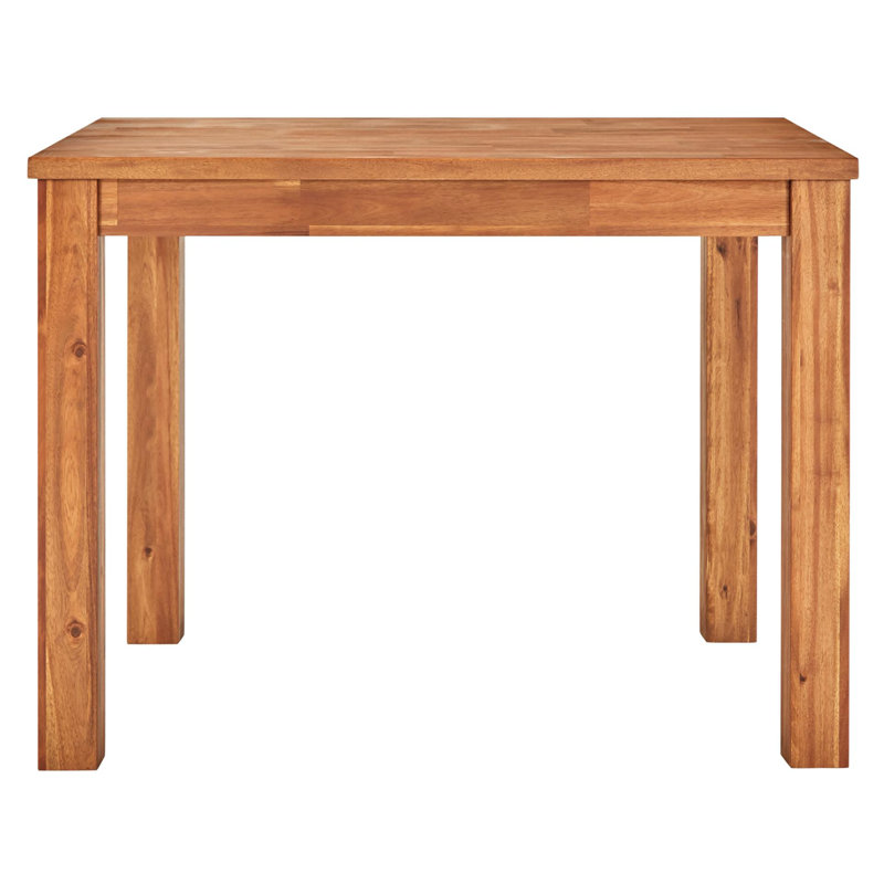 Damascus Acacia Solid Wood Dining Table, Amber, 36" H x 28" W x 47" L