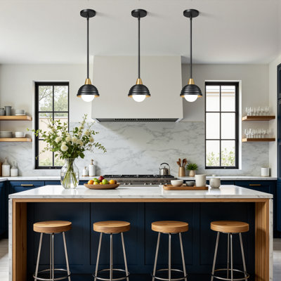 Adjustable Industrial Pendant Light for Kitchen Island Dining Room