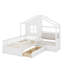 Lit simple avec canapé et tablette-1155341437