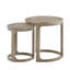 Ensemble de tables basses rondes rondes rondes 24 "24PC 2PCS, table d'appoint de style rustique Mid-Century, table de bout pour le salon-1685651646