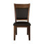6 pièces de style transitionnel: table brun rustique avec rallonge, 4 chaises