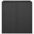 Water Resistant Poly Rattan Deck Box in Black