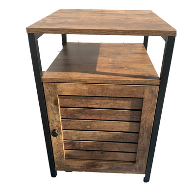 Halia 40cm W Iron Bedside Table