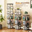 Étagère pivotante 360 livres, rangement vertical à 5 niveaux pour le bureau, structure stable et assemblage facile, + fer à repasser