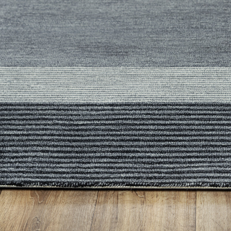 Performance Wool Striped Indoor Rug, Rectangle 7'9" x 9'9"