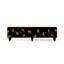 Meuble télé moderne en bois massif noir-1023541730