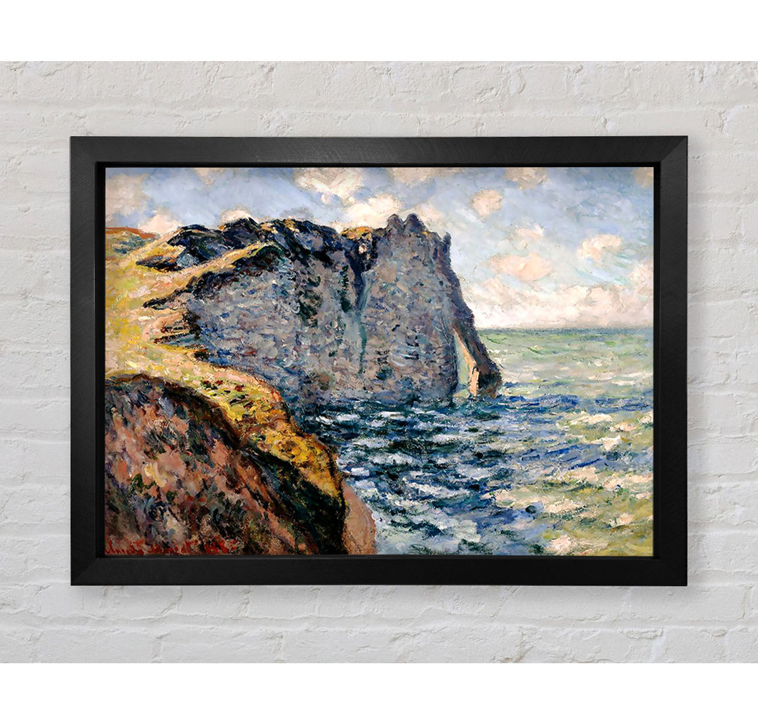 Die Klippe von Aval bei Etretat von Claude Monet - Einzelne Bilderrahmen Kunstdrucke