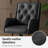 Kairos Transitional Leather Swivel Desk Chair with Adjustable Height and Button-Tufted Backrest-1726068031