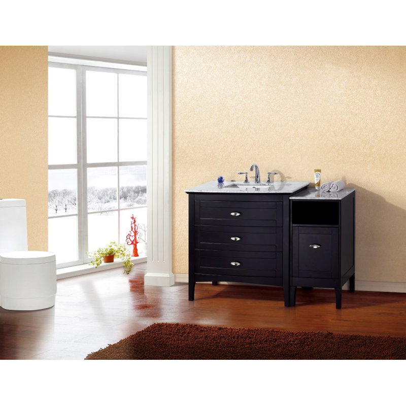 Base de meuble-lavabo simple 35 po seulement, Espresso