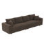 Canapé modulaire rembourré avec 3 repose-pieds et coussins Lucy-118592494