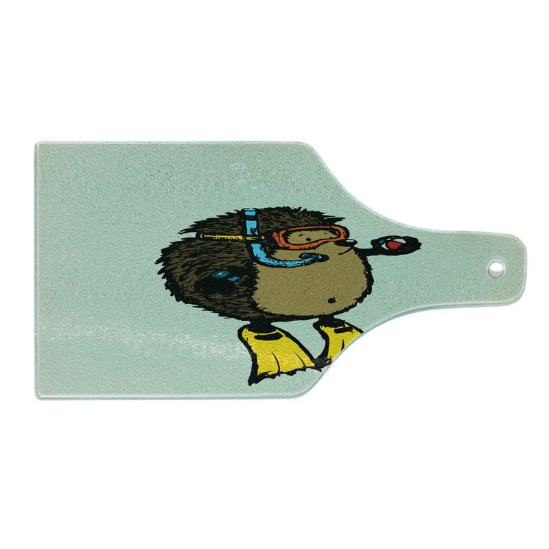 Planche à découper en verre trempé Ambesonne