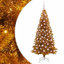 vidaXL Christmas Tree with 150 LEDs with Stand Gold PET-1271757096